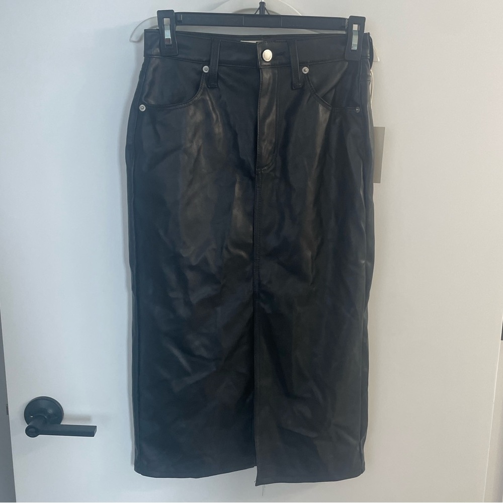 NWT Universal Thread faux leather midi skirt